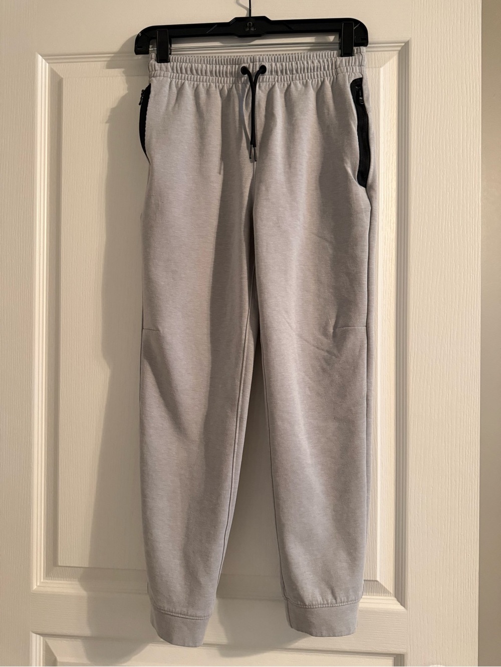 Old Navy Light Gray Boy’s Jogger Sweatpants with Black Trim